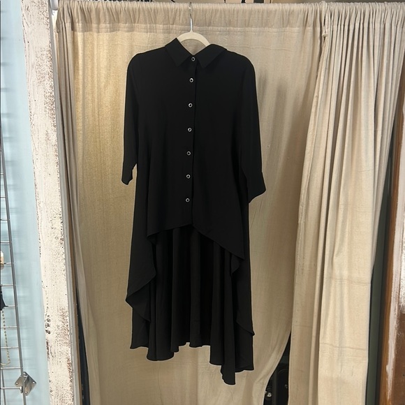Black Long Tunic Top - Patrizia Luca - Picture 1 of 4